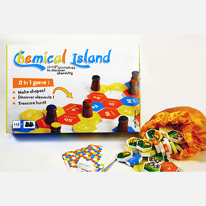 Chemical Island: Three in One Educational Board Game for Children