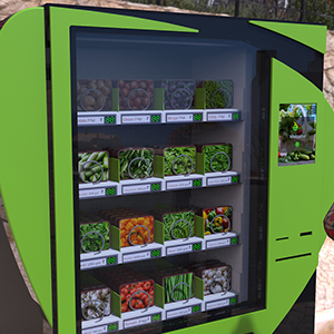 Vegetable vending machine for middle class & upper middle class society of India