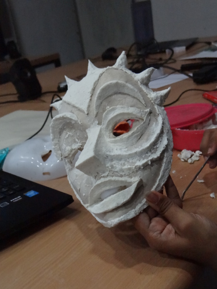 Papier mache as mask base