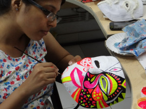 Painting the mask