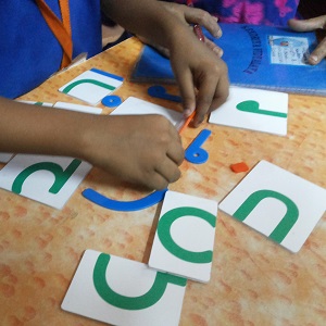 Toy for learning Basic letters of Devanagari Script for Children using OCR technology